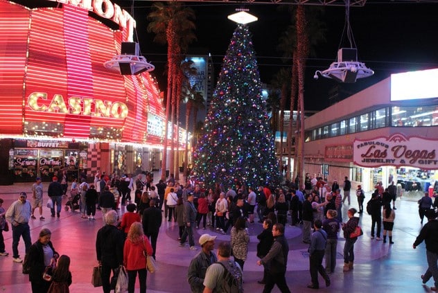 Christmas Tree Lighting  Fremont Street Experience